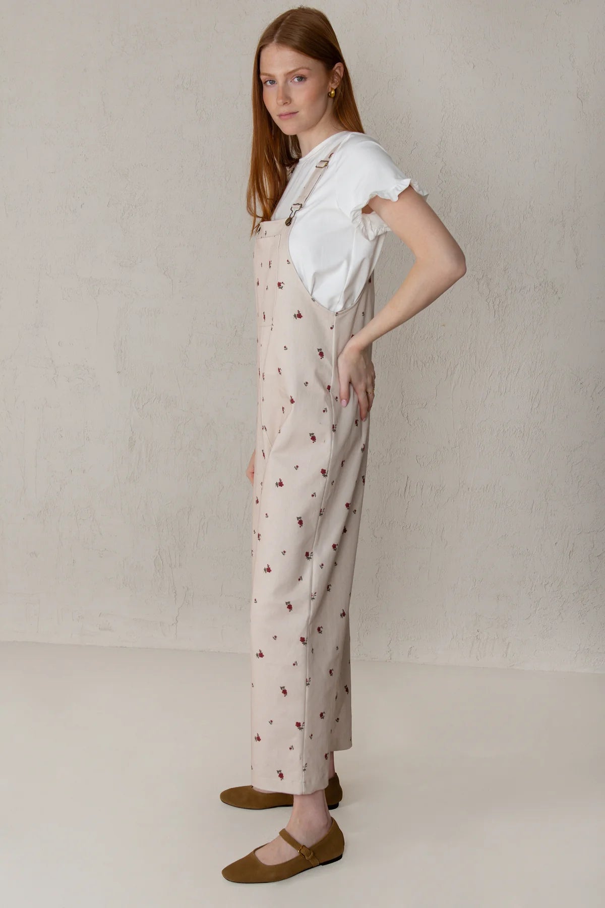 Carmela Jumpsuit Red Flowers