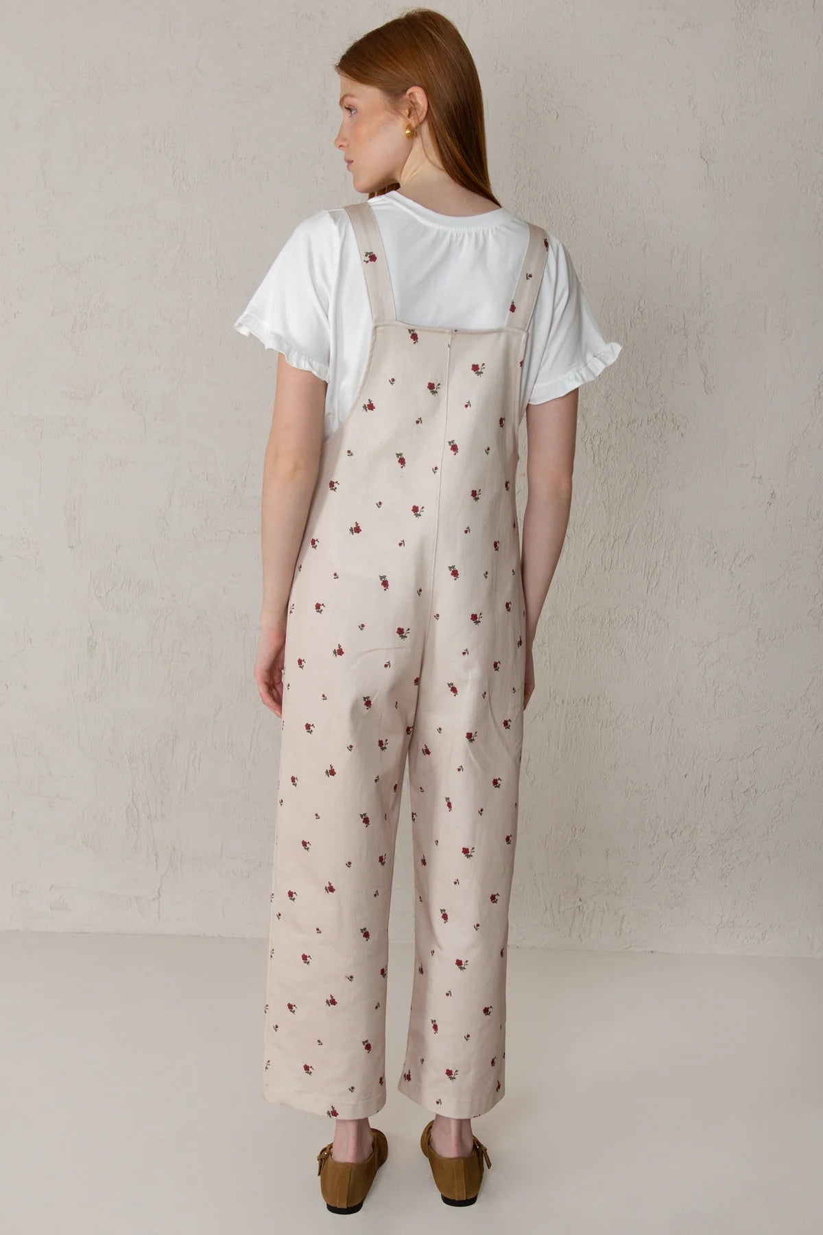 Carmela Jumpsuit Red Flowers