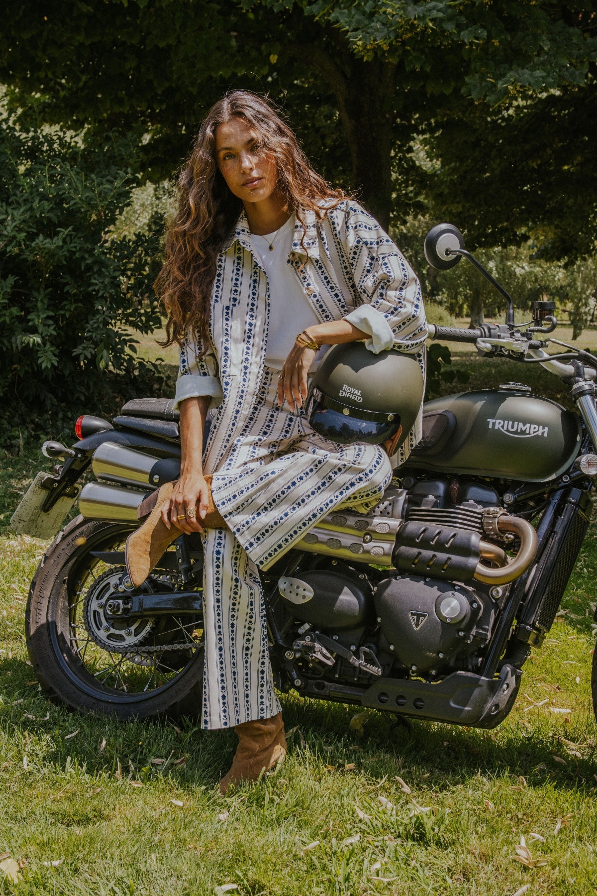 Celia Jacket Blue Flowers