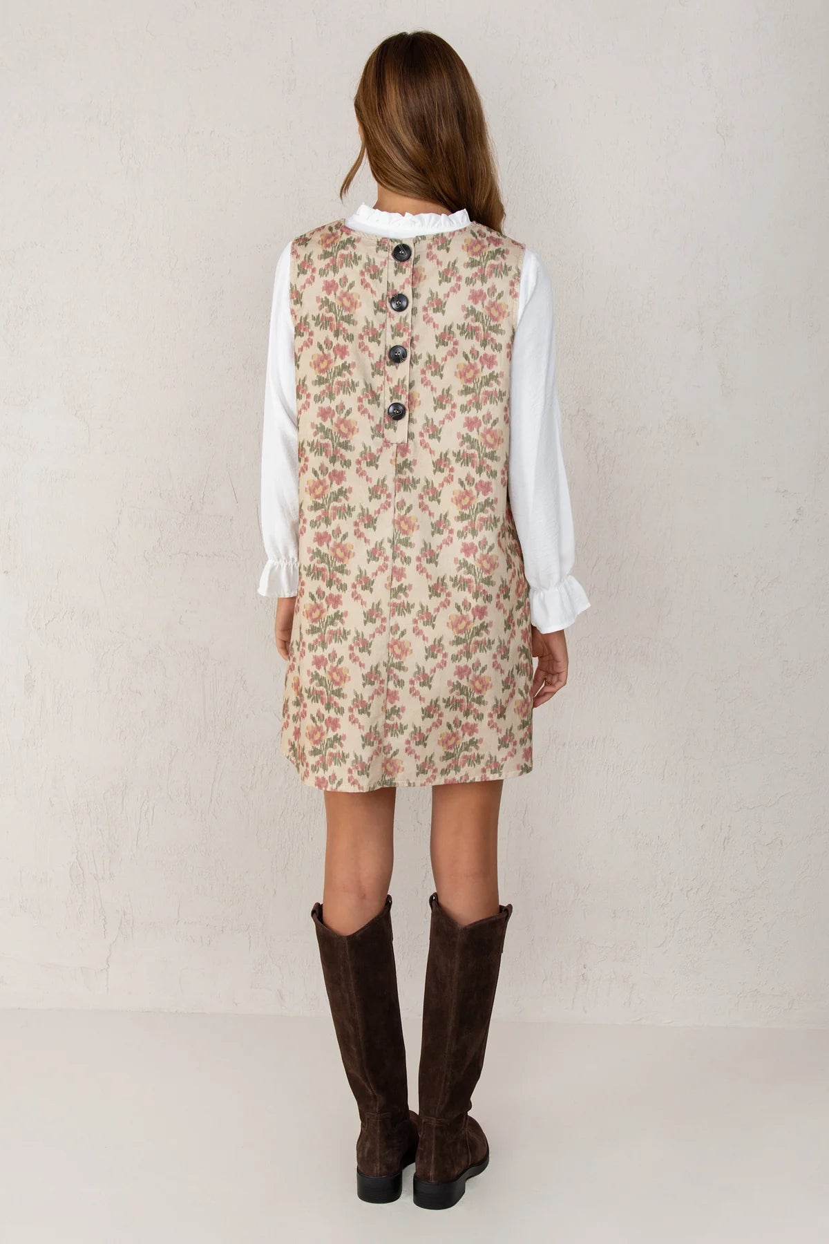 Gala Dress - Pink Flowers