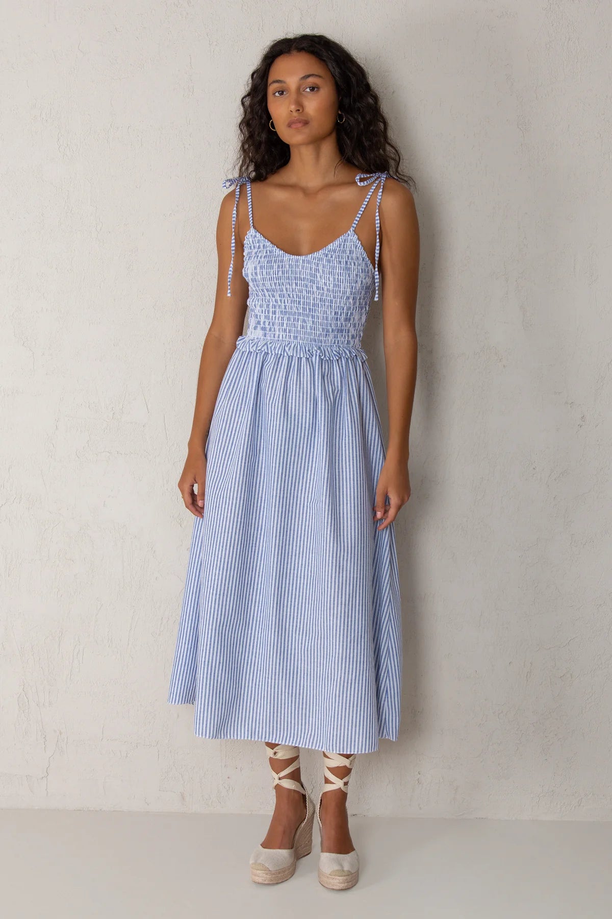 Blue Striped Nautical Dress