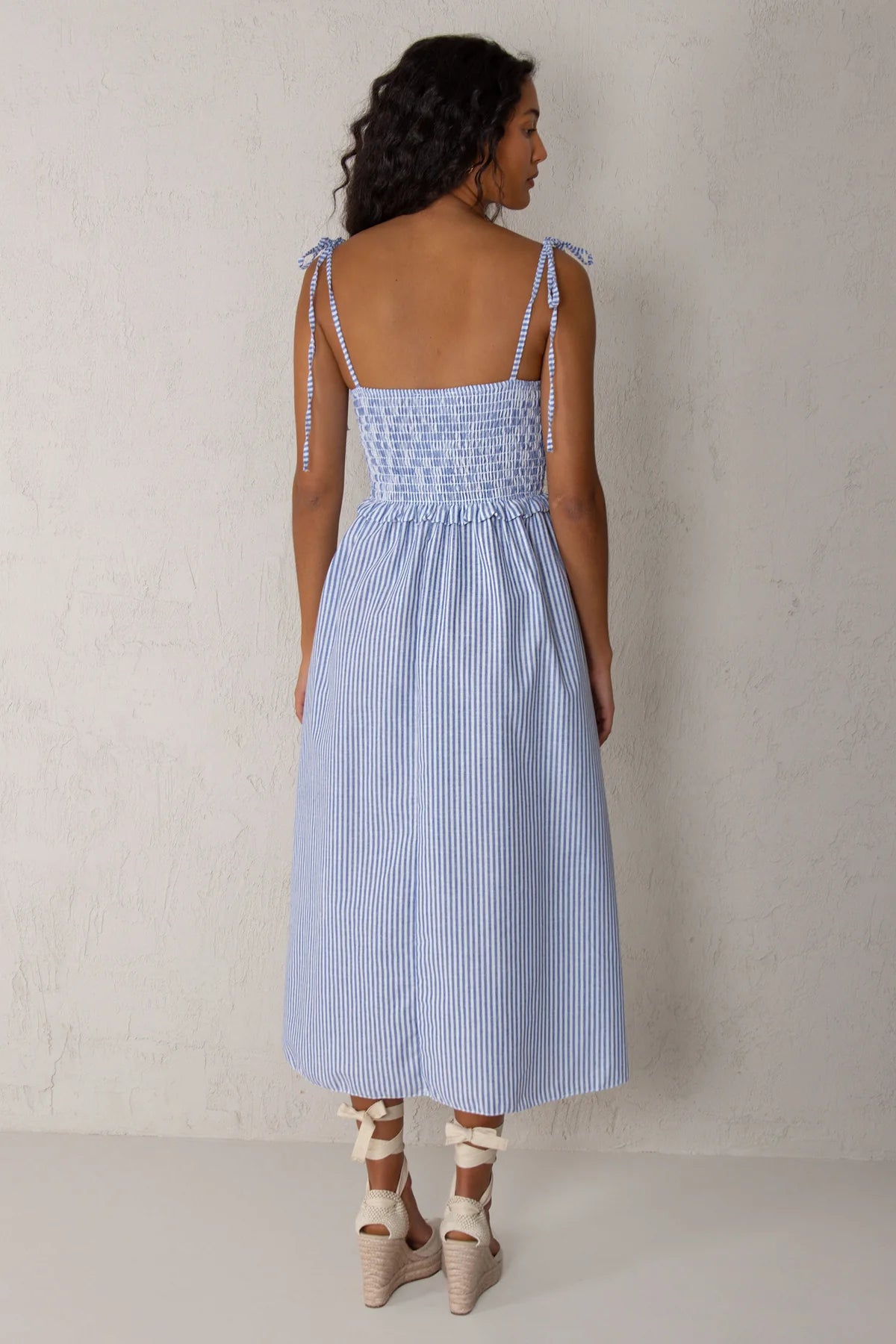 Blue Striped Nautical Dress