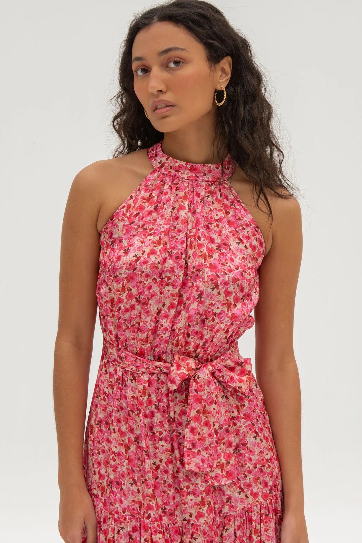 Dalia Dress Pink Poppy