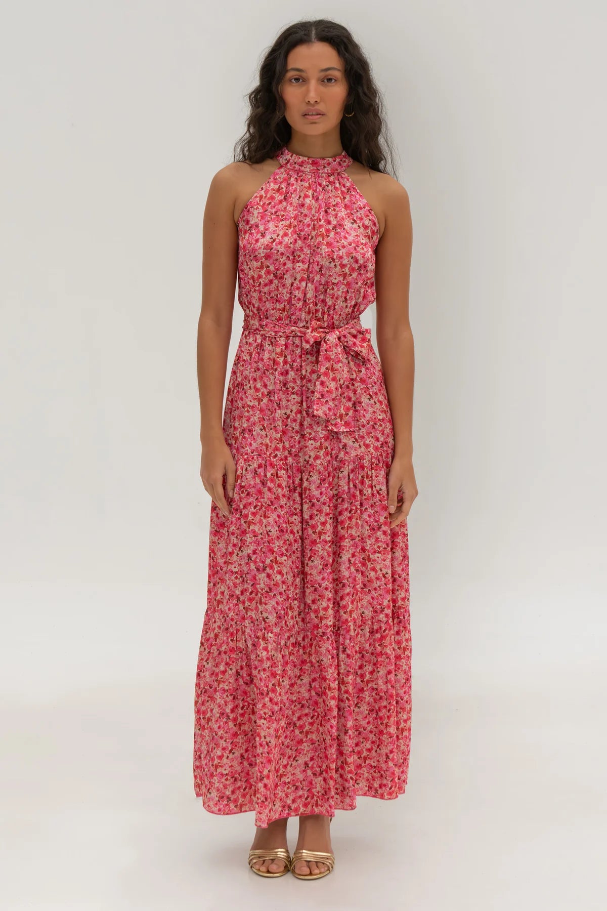 Dalia Dress Pink Poppy