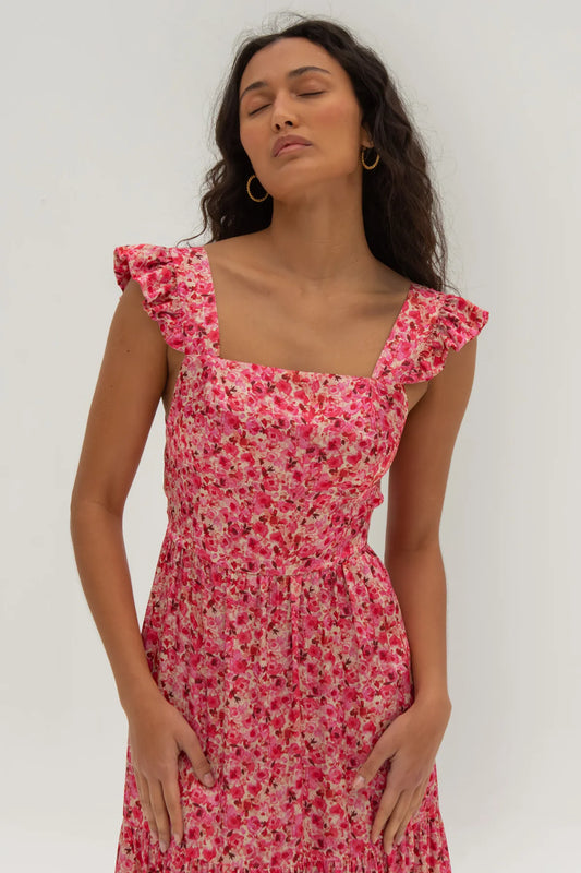 Lucia Dress Pink Poppy