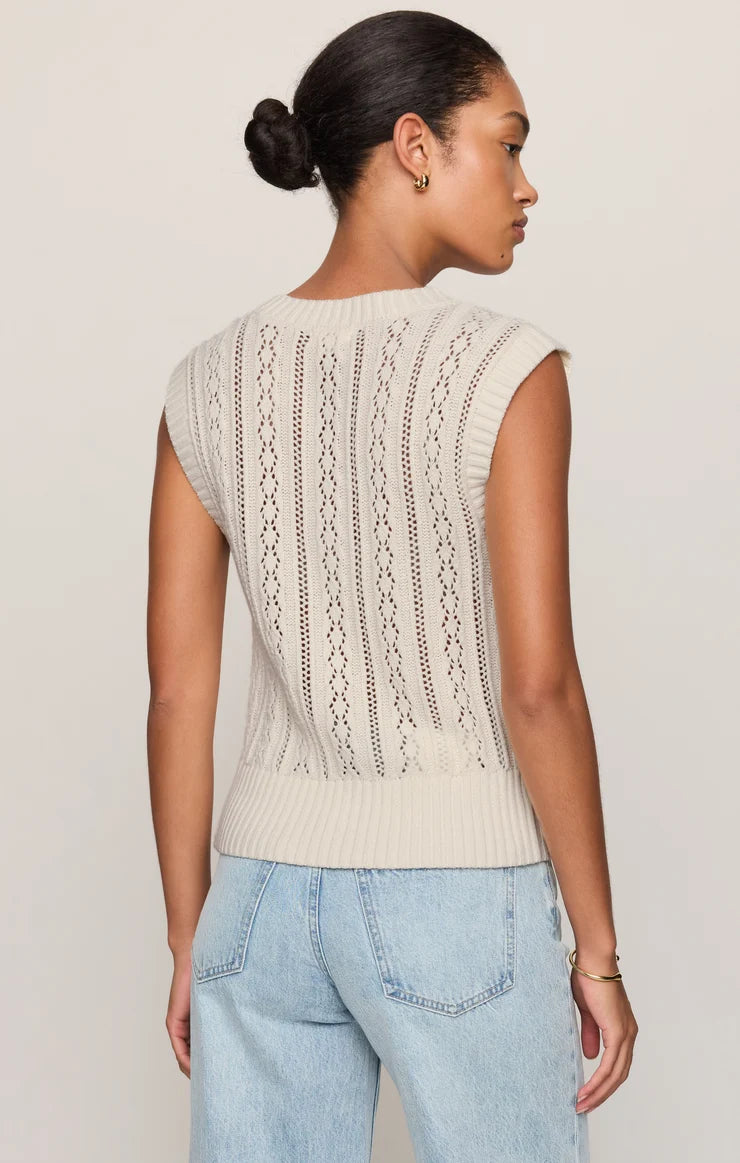 Z SUPPLY Cabot Crochet Sweater Vest – Sandstone