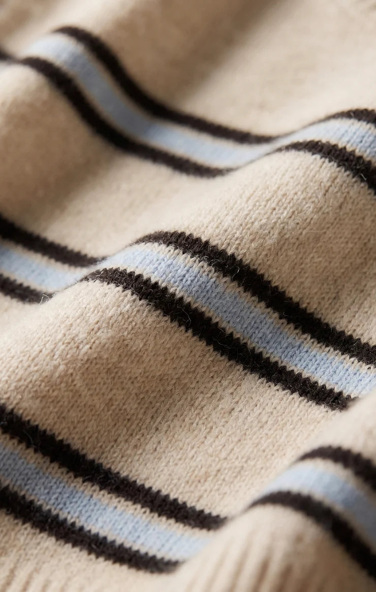 Z SUPPLY Gatewood Stripe Sweater Tee – Short-Sleeve Cotton-Blend Knit